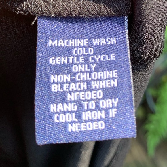 Chaps Surplice Black Plus Dress NWOT - Picture 5 of 5